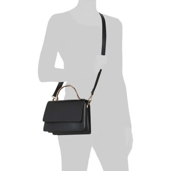 DIVINA FIRENZE Made In Italy Leather Snake Handle Crossbody - Picture 6 of 6